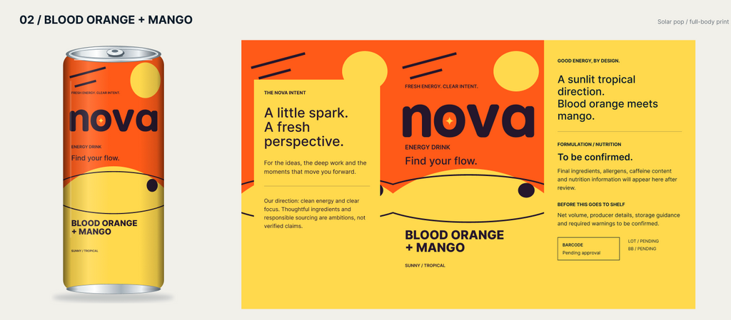 Nova Blood Orange + Mango – Single Can